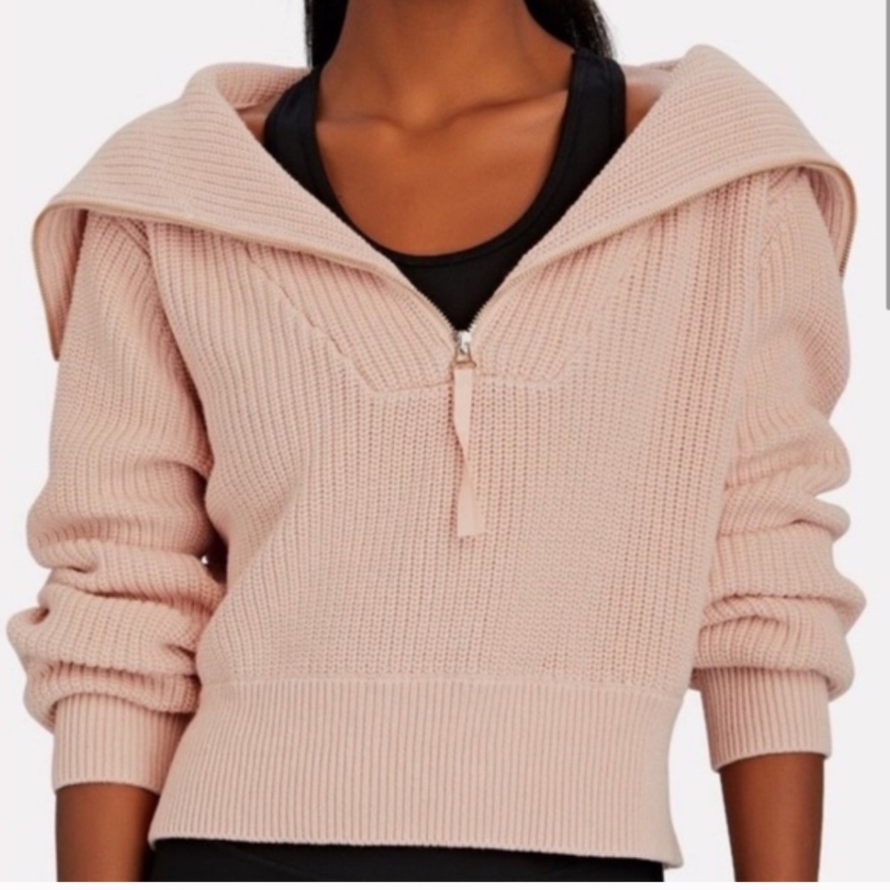 Varley Mentone Half-Zip Knit Pullover chunky knit sweater Medium
